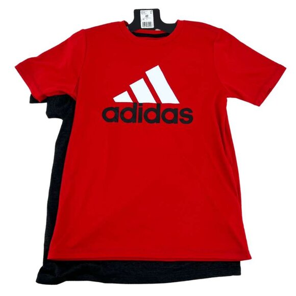 Adidas | Youth T-Shirt Set | 2 Pack | Red & Black | Medium - Picture 1 of 2